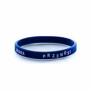 Opakowanie Opaska silikonowa dzieci - Wiara - granatowa wąska