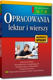 Opracowania SP 7-8 lektur i wierszy w.2018 GREG. Autor: Bączyński Jakub, Gradoń Olga, Karczewski Adam. Dadada.pl Okładka książki Opracowania SP 7-8 lektur i wierszy w.2018 GREG
