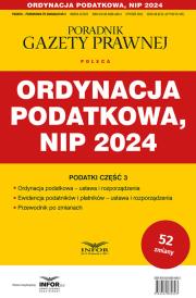 Okładka książki Ordynacja Podatkowa NIP 2024