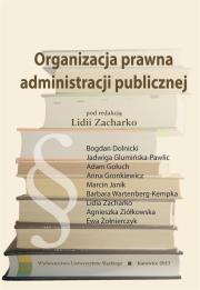 Okładka książki Organizacja prawna administracji publicznej