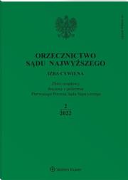 Okładka książki Orzecznictwo Sądu Najwyższego 2/2022