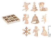 Opakowanie Ozdoby drewniane 3cm 27szt