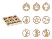 Opakowanie Ozdoby drewniane 3x3cm 27szt
