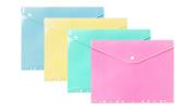 Opakowanie Paczka Teczka A4 kopertowa PP zawieszana pastel mix 10 szt.
