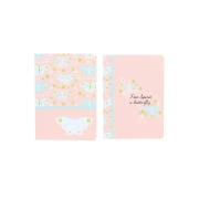 Opakowanie Paczka zeszyt A5 48k.kratka Butterflies mix pakiet 5 sztuk