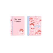 Opakowanie Paczka zeszyt A5 48k.kratka  Pink Mushrooms mix pakiet 5 sztuk