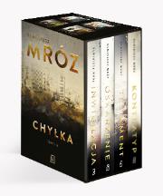 Pakiet Inwigilacja / Oskarżenie / Testament / Kontratyp. Autor: Remigiusz Mróz. Dadada.pl Okładka książki Pakiet Inwigilacja / Oskarżenie / Testament / Kontratyp