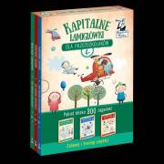 Pakiet: Kapitalne łamigłówki dla przedszkolaków. Autor: Opracowanie zbiorowe. Dadada.pl Okładka książki Pakiet: Kapitalne łamigłówki dla przedszkolaków