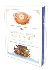 PAKIET KOMUNIJNY Biblia + Pamiątka I Komunii Świętej - delikatnie uszkodzony. Autor: Opracowanie zbiorowe. Dadada.pl Okładka książki PAKIET KOMUNIJNY Biblia + Pamiątka I Komunii Świętej - delikatnie uszkodzony