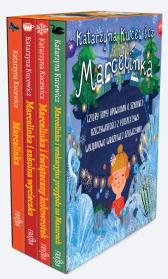 Pakiet Marcelinka / Marcelinka i świąteczny kołowrotek / Marcelinka i wakacyjna przygoda na Mazurach / Marcelinka i wycieczka szkolna. Autor: Katarzyna Kucewicz. Dadada.pl Okładka książki Pakiet Marcelinka / Marcelinka i świąteczny kołowrotek / Marcelinka i wakacyjna przygoda na Mazurach / Marcelinka i wycieczka szkolna