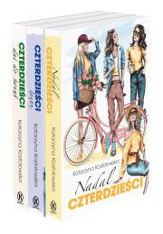 Pakiet: Nadal czterdzieści / Czterdzieści 4ever / Czterdzieści dni do świąt. Autor: Katarzyna Kostołowska. Dadada.pl Okładka książki Pakiet: Nadal czterdzieści / Czterdzieści 4ever / Czterdzieści dni do świąt