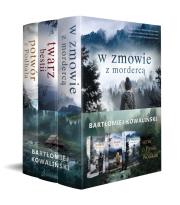 Pakiet W zmowie z mordercą / Twarz bestii / Potwór z Podhala. Autor: Bartłomiej Kowaliński. Dadada.pl Okładka książki Pakiet W zmowie z mordercą / Twarz bestii / Potwór z Podhala