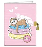 Pamiętnik z kłódką 13x18 Leniwiec 60K gładki. Wydawca: Still trade. Dadada.pl Opakowanie Pamiętnik z kłódką 13x18 Leniwiec 60K gładki