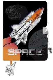 Opakowanie Pamiętnik z kłódką 3D włochacz A5 96k Space