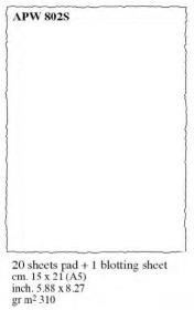 Papier czerpany A5 z podkładką 20 arkuszy biały. Wydawca: Rossi. Dadada.pl Opakowanie Papier czerpany A5 z podkładką 20 arkuszy biały