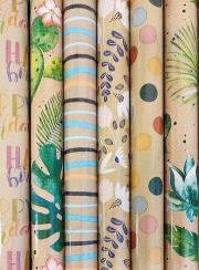 Opakowanie Papier ozdobny z nadrukiem Kraft (50szt)