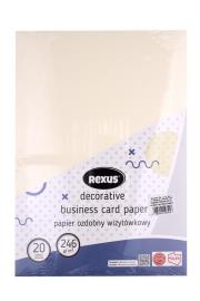 Opakowanie Papier wizytówkowy A4/20K kremowy Duży Młotek