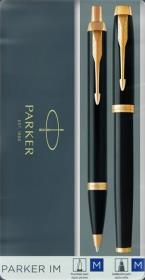Opakowanie Parker-Zestaw dlugopis+pióro IM czarny GT