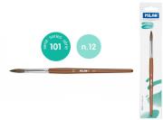 Opakowanie Pędzel okrągły z włosia koziego seria 101 nr 12 Milan 1 szt. na blistrze