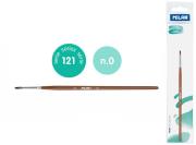 Opakowanie Pędzel płaski z włosia koziego seria 121 nr 0 Milan 1 szt. na blistrze