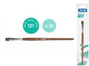 Pędzel płaski z włosia koziego seria 121 nr 10 Milan 1 szt. na blistrze. Wydawca: MILAN. Dadada.pl Opakowanie Pędzel płaski z włosia koziego seria 121 nr 10 Milan 1 szt. na blistrze