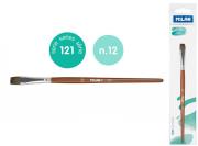 Pędzel płaski z włosia koziego seria 121 nr 12 Milan 1 szt. na blistrze. Wydawca: MILAN. Dadada.pl Opakowanie Pędzel płaski z włosia koziego seria 121 nr 12 Milan 1 szt. na blistrze