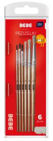 Opakowanie Pędzelki drewniane 6szt BB Kids