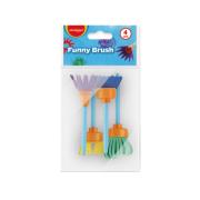 Opakowanie Pędzle KEYROAD, 4szt., kreatywne, zawieszka, mix kolorów