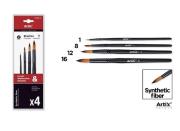 Opakowanie Pędzle syntetyczne 4szt
