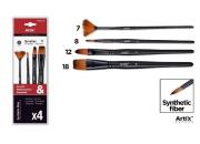 Opakowanie Pędzle syntetyczne 4szt