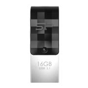 Okładka książki Pendrive Silicon Power Mobile C31 16GB USB 3.2 Typ-A, Typ-C Czarny