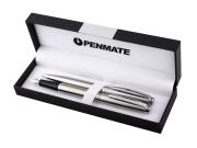 Opakowanie Penmate komplet długopis+pióro wieczne Virtuo srebrny TT7643