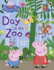 Okładka książki Peppa Pig Day at the Zoo Sticker Book