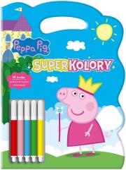 Peppa Pig. SuperKolory. Autor: Opracowanie zbiorowe. Dadada.pl Okładka książki Peppa Pig. SuperKolory