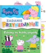 Peppa Pig. Zadanie Przyklejanie. Autor:   Praca zbiorowa. Dadada.pl Okładka książki Peppa Pig. Zadanie Przyklejanie