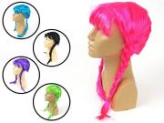 Opakowanie Peruka z warkoczami neonowa mix