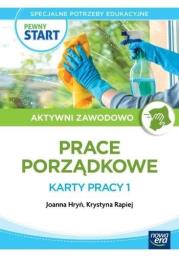 Pewny start Aktywni zawodowo Prace porządkowe KP 1. Autor: Joanna Hryń, Krystyna Rapiej, Gajda Robert. Dadada.pl Okładka książki Pewny start Aktywni zawodowo Prace porządkowe KP 1