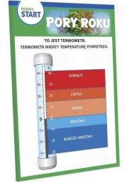 Pewny start.Karta demonstracyjna Pory roku. Autor: Opracowanie zbiorowe. Dadada.pl Okładka książki Pewny start.Karta demonstracyjna Pory roku