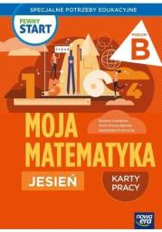 Pewny start. Moja matematyka Jesień KP poz.B. Autor: Kowalska Bożena, Krasnodębska Joanna, Agnieszka Mokrzycka. Dadada.pl Okładka książki Pewny start. Moja matematyka Jesień KP poz.B