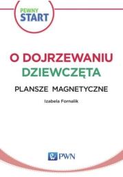 Pewny start.O dojrzewaniu.Dziewczęta Plansze magne. Autor: Izabela Fornalik. Dadada.pl Okładka książki Pewny start.O dojrzewaniu.Dziewczęta Plansze magne