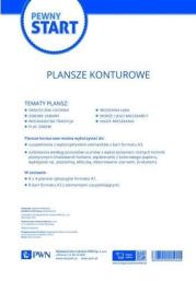 Pewny start. Plansze konturowe. Autor: Opracowanie zbiorowe. Dadada.pl Okładka książki Pewny start. Plansze konturowe
