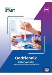 Pewny Start. Poziom H. Codziennik. Kreatywność. Autor:   Praca zbiorowa. Dadada.pl Okładka książki Pewny Start. Poziom H. Codziennik. Kreatywność