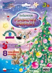 Opakowanie Piaskowe obrazki pakiet świąteczny nr 3 ( GAŁĄZKA, DZWONECZKI, CHOINKA Z PREZENTAMI )