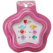 Opakowanie Pierścionki metalowe z oczkiem 7szt