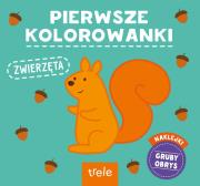 Okładka książki Pierwsze kolorowanki. Zwierzęta