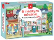 Pierwsze puzzle W naszym mieście. Wydawca: Kangur. Dadada.pl Opakowanie Pierwsze puzzle W naszym mieście