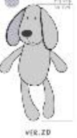 Piesek Tulimy szary 28cm. Wydawca: Balibazoo. Dadada.pl Opakowanie Piesek Tulimy szary 28cm