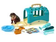 Opakowanie Piesek z klatką do przenoszenia z akcesoriami