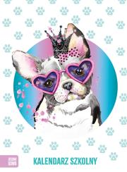 Okładka książki Pieski. Kalendarz szkolny
