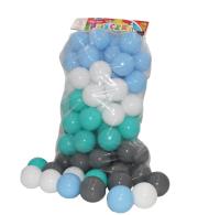 Opakowanie Piłeczki basenowe odcienie pastel. turkus 70mm 80s